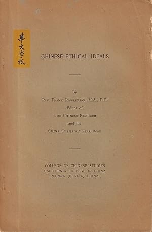 Chinese Ethical Ideas