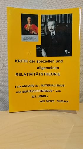 Seller image for Kritik der Speziellen und Allgemeinen Relativittstheorie (als Anhang zu 'Materialismus und Empiriokritizismus' von W.I. Lenin) for sale by PlanetderBuecher