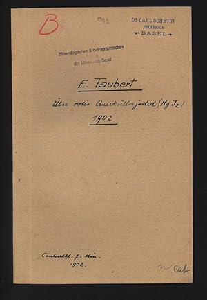 Seller image for ber rotes Quecksilberjodid (HgJ2). Centralblatt f. Min. 1902. for sale by Antiquariat Bookfarm