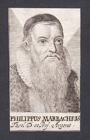 Seller image for Philippus Marbachius" / Philipp Marbach / theologian Theologe Heidelberg for sale by Antiquariat Steffen Vlkel GmbH