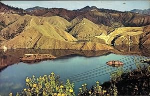 Bild des Verkufers fr Ansichtskarte / Postkarte Philippinen, Binga Lake, Blick auf einen See, Ufer, Inseln zum Verkauf von akpool GmbH