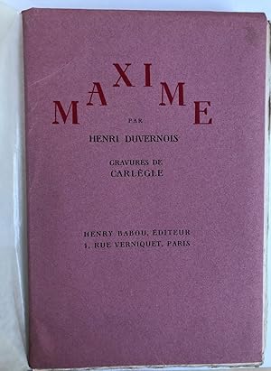 Maxime illustré par CARLEGLE