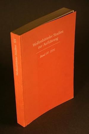 Bild des Verkufers fr Wolfenbtteler Studien zur Aufklrung, Band III, 1976. zum Verkauf von Steven Wolfe Books