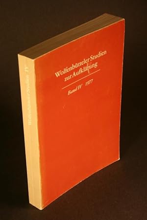Bild des Verkufers fr Wolfenbtteler Studien zur Aufklrung, Band IV, 1977. zum Verkauf von Steven Wolfe Books