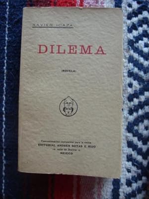 Imagen del vendedor de Dilema. Novela. a la venta por Libros del cuervo