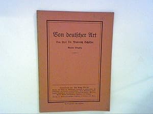 Bild des Verkufers fr Von deutscher Art, Sonderdruck aus ; Der Krieg 1914/16 zum Verkauf von ANTIQUARIAT FRDEBUCH Inh.Michael Simon