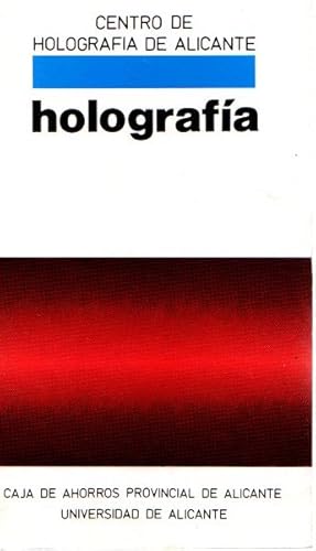 Seller image for Holografa . for sale by Librera Astarloa