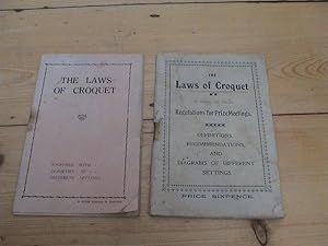 The Laws of Croquet (2 early pamphlets)
