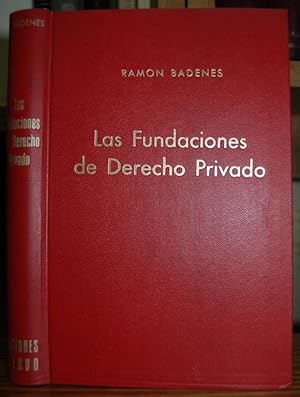 Imagen del vendedor de LAS FUNDACIONES DE DERECHO PRIVADO a la venta por Fbula Libros (Librera Jimnez-Bravo)