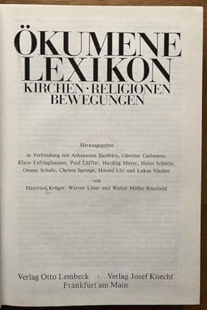 Bild des Verkufers fr kumenelexikon. Kirchen, Religionen, Bewegungen. zum Verkauf von Antiquariat Lohmann
