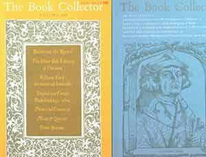 The Book Collector, Volume 38, Nos. 2-3, Summer + Autumn 1989.