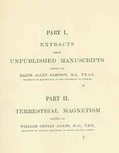 The Scientific Papers of John Couch Adams, Volume 2. Early edition.