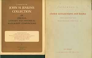 Lot of Book and Manuscript Catalogs: Choice Manuscripts and Books Outstanding for Their Beauty, R...