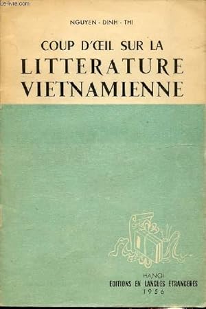 Imagen del vendedor de COUP D'OEIL SUR LA LITTERATURE VIETNAMIENNE a la venta por Le-Livre