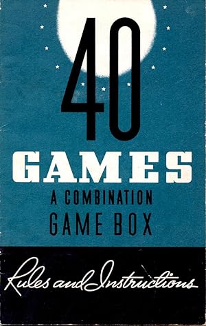 40 Games a Combination Game Box Rules and Instructions