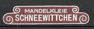 Seller image for Reklamemarke Schneewittchen, Mandelkleie zur Schnheitspflege for sale by Bartko-Reher
