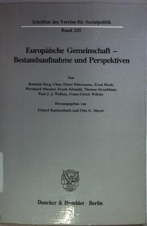 Bild des Verkufers fr Europische Gemeinschaft : Bestandsaufnahme und Perspektiven. Schriften des Vereins fr Socialpolitik N.F., Bd. 225; zum Verkauf von books4less (Versandantiquariat Petra Gros GmbH & Co. KG)