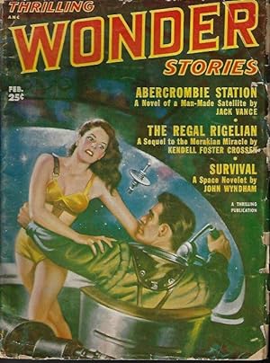 Imagen del vendedor de THRILLING WONDER Stories: February, Feb. 1952 ("Abercrombie Station") a la venta por Books from the Crypt