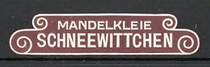 Seller image for Reklamemarke Mandelkleie Schneewittchen for sale by Bartko-Reher