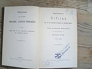 Imagen del vendedor de Stamm-Heyne's Ulfilas oder die uns erhaltenen Denkmler der gotischen Sprache. Text, Grammatik, Wrterbuch. a la venta por Antiquariat Bookfarm