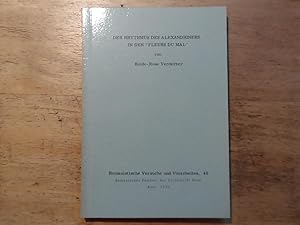 Bild des Verkufers fr Der Rhythnus des Alexandriners in den "Fleurs du Mal" - Romanistische Versuche und Vorarbeiten 40 zum Verkauf von Ratisbona Versandantiquariat