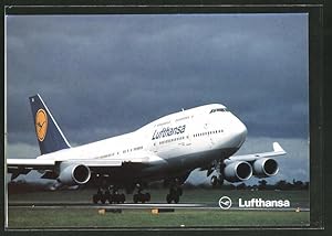 Ansichtskarte Boeing 747-400 der Lufthansa beim Start