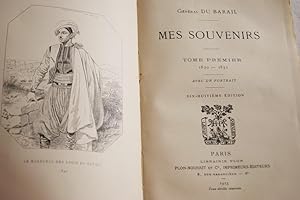 Seller image for MES SOUVENIRS-TOME 1 : 1820-1840 for sale by Librairie RAIMOND