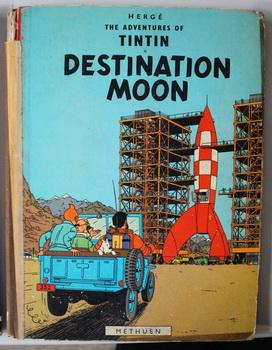 Seller image for DESTINATION MOON. (The Adventures of TINTIN Comics Graphic Novel Hardcover Series) ENGLISH Language Edition; for sale by Comic World