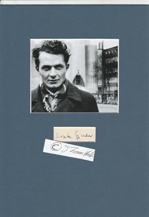 Bild des Verkufers fr STEPHEN SPENDER (1909-95) CBE, Sir, englischer Dichter, Autor und Hochschullehrer, der sich in seinen Werken zeitweise auf soziale Ungerechtigkeiten und deren politische berwindung konzentrierte, Professor, Bisexuell zum Verkauf von Herbst-Auktionen