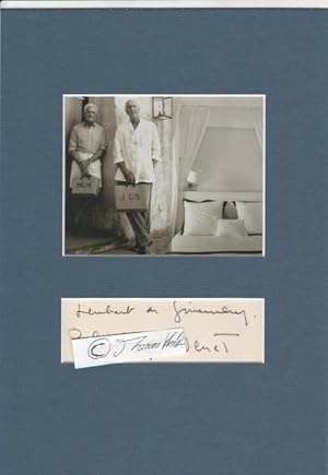 HUBERT DE GIVENCHY (1927-2018) französischer Modeschöpfer, Couturier und Designer & PHILIPPE VENE...