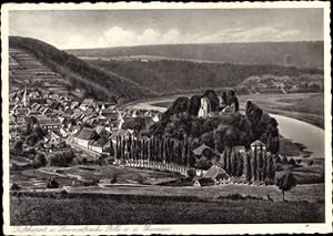 Imagen del vendedor de Ansichtskarte / Postkarte Polle an der Weser in Niedersachsen, Panorama der Ortschaft und Umgebung a la venta por akpool GmbH