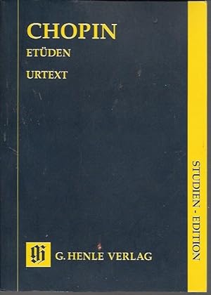 Imagen del vendedor de Chopin: Etuden Urtext, Studien Edition (Op. 10 & Op.25 + 3 Etudes KK IIb Nr.3 (1839)) (Henle HN 9124) a la venta por Bookfeathers, LLC