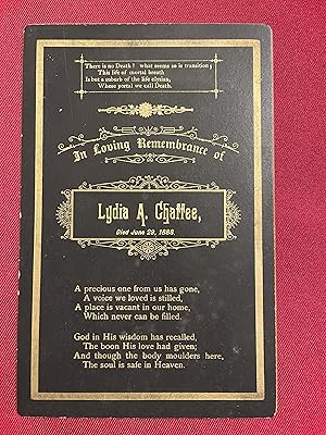 Funeral card for: Lydia A. Chaffee