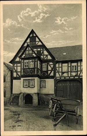 Ansichtskarte / Postkarte Niederkleen Langgöns Hessen, Fachwerkbau