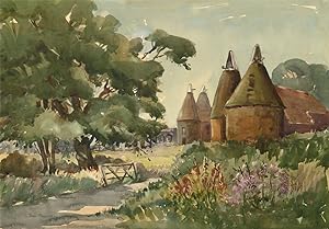 Bild des Verkufers fr Joan Phillips - Signed Mid 20th Century Watercolour, Meadow Landscape zum Verkauf von Sulis Fine Art