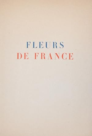 Imagen del vendedor de FLEURS DE FRANCE. Fables et esquisses. Eaux-fortes originales de Joseph Hmard a la venta por Librairie de l'Univers