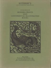 Modern prints and continental illustrated books