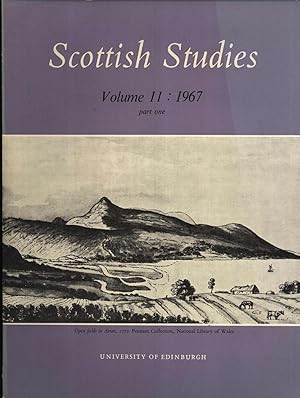 Imagen del vendedor de Scottish Studies: The Journal of the School of Scottish Studies, University of Edinburgh, Volume 11, Part 1 a la venta por Masalai Press