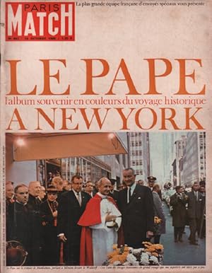 Paris match n° 862 / le pape : l'album souvenir en couleurs du voyage historique a new york