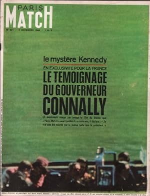 Paris match n° 921 / le mystere kennedy : le temoignage du gouverneur connally