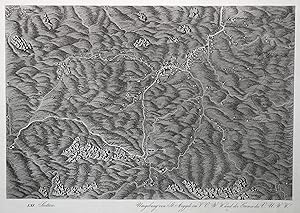 Bild des Verkufers fr Kupferstich- Karte, "Perspectiv-Karte des Erzherzogthums Oesterreich unter der Enns - LXI. Section Umgebung von St. Aegydi im V.O.W.W. und der Grenze des V.U.W.W.". zum Verkauf von Antiquariat Clemens Paulusch GmbH