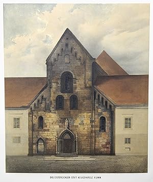 Bild des Verkufers fr Ansicht der Stiftskirche. zum Verkauf von Antiquariat Clemens Paulusch GmbH