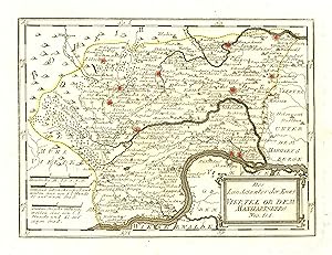 Kupferstich- Karte, b. Reilly, "Des Landes unter der Enns Viertel ob dem Manhartsberg.".