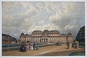 Bild des Verkufers fr Teilansicht, Belvedere. zum Verkauf von Antiquariat Clemens Paulusch GmbH