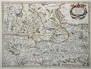 Kupferstich- Karte, n. Mercator bei Janssonius, "Saltzburg archiepiscopatus cum ducatu Carinthiae.".