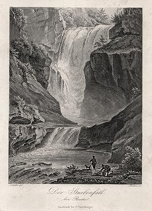 Imagen del vendedor de Der Stuibenfall bei Reutte. a la venta por Antiquariat Clemens Paulusch GmbH