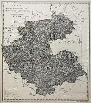 Lithografie- Karte, v. Eyraud n. Blume b. Müller, "Charte der Kaiserlich Oesterreichischen Kreise...