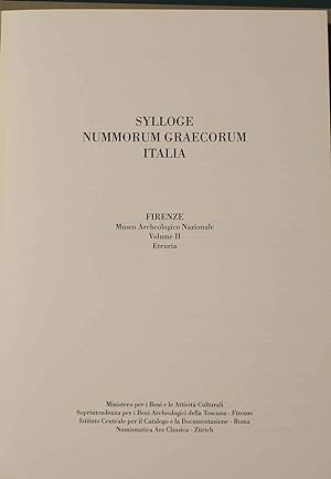Sylloge nummorum graecorum Italia. Firenze Museo Archeologico Nazionale. Erturia
