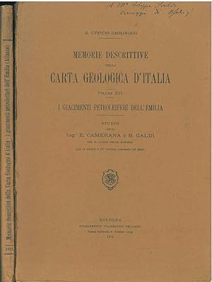 Memorie descrittive della carta geologica d'Italia. Studio pubblicato per cura del R. Ufficio Geo...