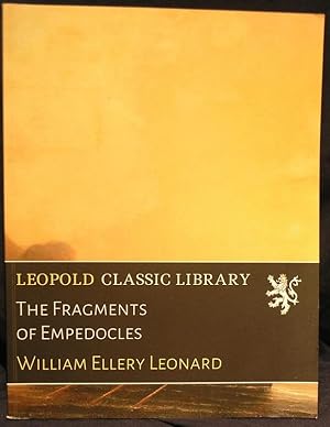 Seller image for The Fragments of Empedocles for sale by powellbooks Somerset UK.